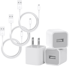 MFi Certified Lightning Cable and Adapter 3-Pack for $10