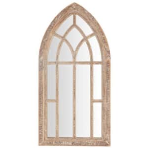 StyleWell Arched Windowpane Antiqued Farmhouse Accent Mirror for $60 StyleWell Arched Windowpane Antiqued Farmhouse Accent Mirror for $60
