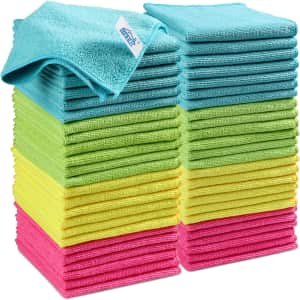 Microfiber Cleaning Cloth 50-Pack for $13 w/ Prime