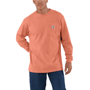 Carhartt Men's Heavyweight Long-Sleeve T-Shirt for $15