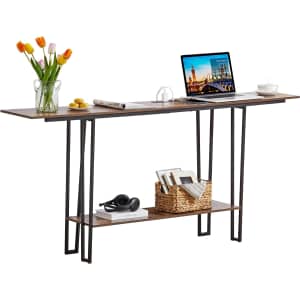 Vecelo 71" Console Table w/ 2 Outlets & USB for $56