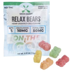 Green Roads Relax Bears CDB Gummies for $6