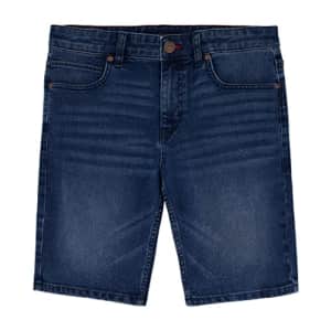 Tommy Hilfiger Boys' 5-Pocket Stretch Denim Short, Portola Mid, 12 for $16