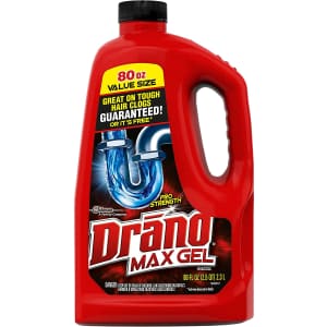 Drano Max Gel 80-oz. Clog Remover for $5.24 via Sub & Save Drano Max Gel 80-oz. Clog Remover for $5.24 via Sub & Save