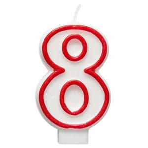 American Greetings Party Supplies Birthday Candle, Number 8 (1-Count) for $1