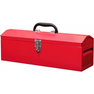 BIG RED TB101 Torin 19" Hip Roof Style Portable Steel Tool Box with Metal Latch Closure and for $19