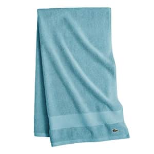 Lacoste Heritage Supima Cotton Bath Towel, Celestial, 30" x 54" for $9