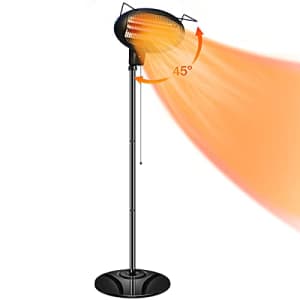 TRUSTECH Patio Heater - Outdoor Heater with 3 Ajustable Heating Modes of 500/1000/1500W, 3s Rapid for $90