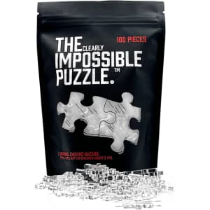 The Clearly Impossible 100-Piece Clear Jigsaw Puzzle for $17