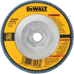 DeWalt 4-1/2" x 7/8" 80-Grit Flap Disc for $3