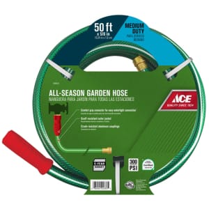 Ace 50' x 5/8" Medium-Duty All-Season Garden Hose for $15 for members