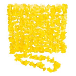 Fun Express Yellow Leis - Set of 12 - Beach, Luau and Party Apparel Supplies for $6