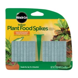 Miracle-Gro Indoor Plant Food Spike 48-Pack for $4 Miracle-Gro Indoor Plant Food Spike 48-Pack for $4