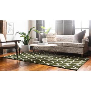 Unique Loom Trellis Collection Moroccan Lattice Dark Green Area Rug (3' 3 x 5' 3) for $35 Unique Loom Trellis Collection Moroccan Lattice Dark Green Area Rug (3' 3 x 5' 3) for $35