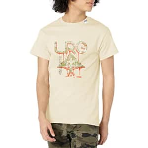 LRG Men's from The Ground Up Logo T-Shirt, Cream for $9