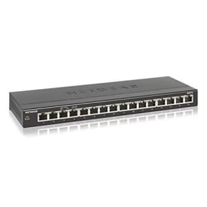 NETGEAR 16-Port Gigabit Ethernet Unmanaged Switch, Desktop (GS316) (Renewed) for $100 NETGEAR 16-Port Gigabit Ethernet Unmanaged Switch, Desktop (GS316) (Renewed) for $100