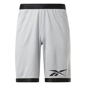 Reebok Men's Standard Basketball Mesh Shorts, Pure Grey, M for $21