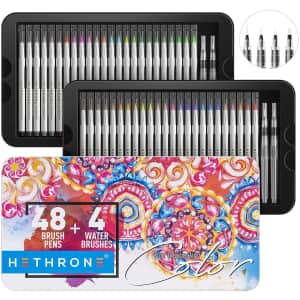 Hethrone 52-Piece Watercolor Pens for $20 Hethrone 52-Piece Watercolor Pens for $20