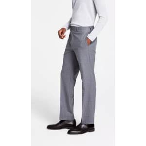 Michael Kors Men's Classic Fit Flat Front Creased Pants for $38