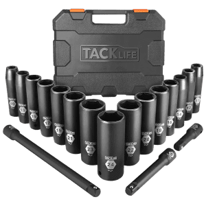 Tacklife 0.5" Drive Deep Impact 18-Piece Socket Set for $30 Tacklife 0.5" Drive Deep Impact 18-Piece Socket Set for $30