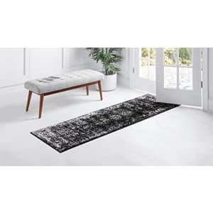 Unique Loom Sofia Collection Traditional Vintage Black Runner Rug (3' x 16') for $89 Unique Loom Sofia Collection Traditional Vintage Black Runner Rug (3' x 16') for $89