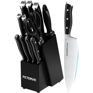 Fetervic 12-Piece Knife Set for $60