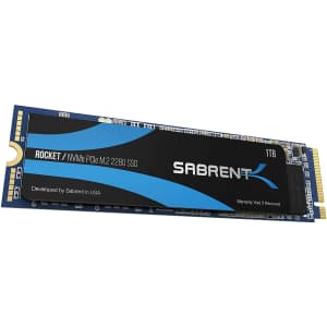Sabrent 1TB NVMe PCIe M.2 2280 Internal SSD for $95