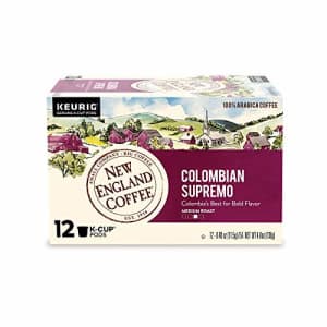 New England Coffee Colombian Supremo Medium Roast K-Cup Pods 32 ct. Box (Pack of 6) for $50