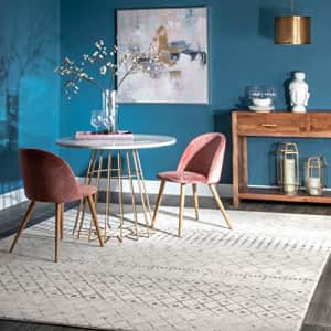 nuLOOM Moroccan Blythe Area Rug, 4' x 6', Grey/Off-white for $42