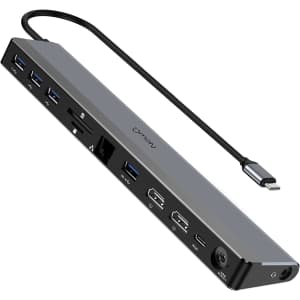 NewQ 12-in-1 USB-C Laptop Docking Station for $65