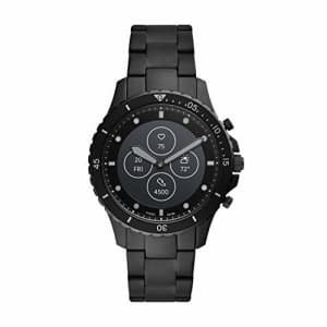 Fossil FB-01 HR Heart Rate Stainless Steel Hybrid Smartwatch, Color: Black (FTW7017) for $215
