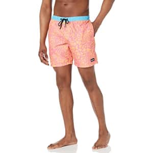 NEFF Men's Standard Daily Hot Tub Board Shorts for Swimming, Gold/Blue, 2X for $9