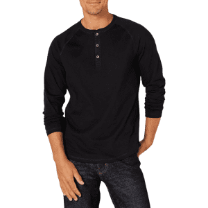 Amazon Essentials Men's Slim-Fit Henley Shirt for $12
