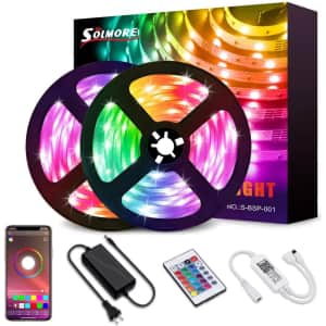 Solmore 32.8-Ft. LED Strip Light for $11 Solmore 32.8-Ft. LED Strip Light for $11