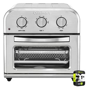 Cuisinart TOA-26 Compact AirFryer/Convection Toaster Oven Stainless Steel Bundle with 1 YR CPS for $150