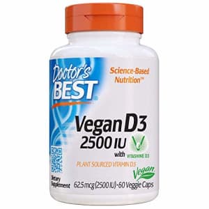 Doctor's Best Vitamin D3 2500IU with Vitashine D3, Non-GMO, Vegan, Gluten Free, Soy Free, Regulates for $10 Doctor's Best Vitamin D3 2500IU with Vitashine D3, Non-GMO, Vegan, Gluten Free, Soy Free, Regulates for $10