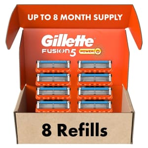 Gillette Fusion Power Men's Razor Blade Refills 8-Pack for $19
