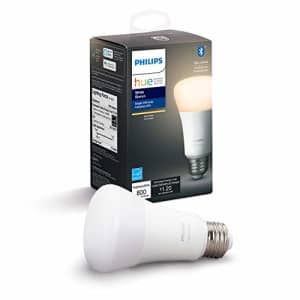 Philips Hue White A19 LED Smart Bulb, Bluetooth & Zigbee Compatible (Hue Hub Optional), Works with for $35