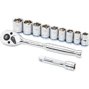 Kobalt 11-Piece 3/8" Drive Metric Mechanics Tool Set for $8