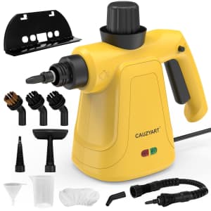 Cauzyart Handheld Steam Cleaner w/ 11 Accessories for $20