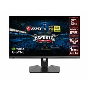 MSI QHD Rapid-IPS Gaming Non-Glare Super Narrow Bezel 1ms 2560 x 1440 165Hz Refresh Rate Adjustable for $508