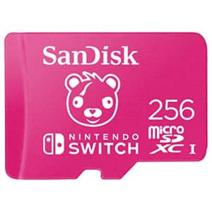SanDisk 256GB microSDXC -Card Licensed for Nintendo -Switch, Fortnite Edition - SDSQXAO-256G-GN6ZG for $31
