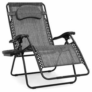 Best Choice Products Oversized Zero Gravity Chair, Folding Outdoor Patio Lounge Recliner w/Cup for $60