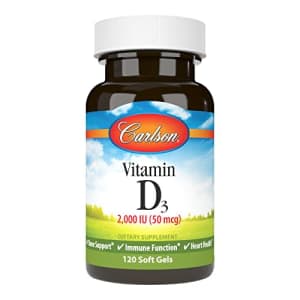 Carlson Labs Carlson - Vitamin D3, 2000 IU (50 mcg), Immune Support, Bone Health, Muscle Health, for $11