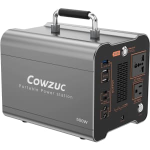 Cowzuc 530Wh Portable Power Station for $300