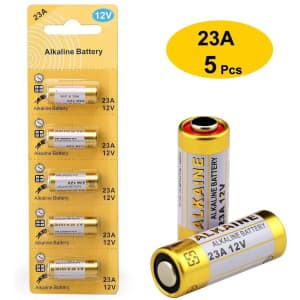 LiCB 23A 12V Alkaline Battery 5-Pack for $5