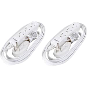 Rosewill 6-Ft. 3-Outlet Power Strip 2-Pack for $13
