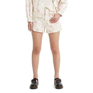 Levi's Women's High Waisted Mom Shorts (Standard and Plus), (New) Space Doodle, 32 for $11