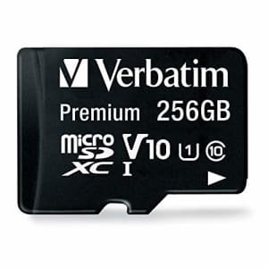 Verbatim Premium 256 GB Class 10/UHS-I (U1) microSDXC for $40
