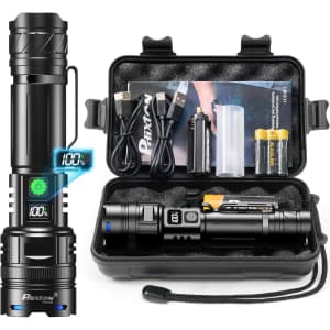 Phixton Heavy Duty Rechargeable LED Flashlight for $12 Phixton Heavy Duty Rechargeable LED Flashlight for $12